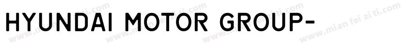 HYUNDAI MOTOR GROUP字体转换